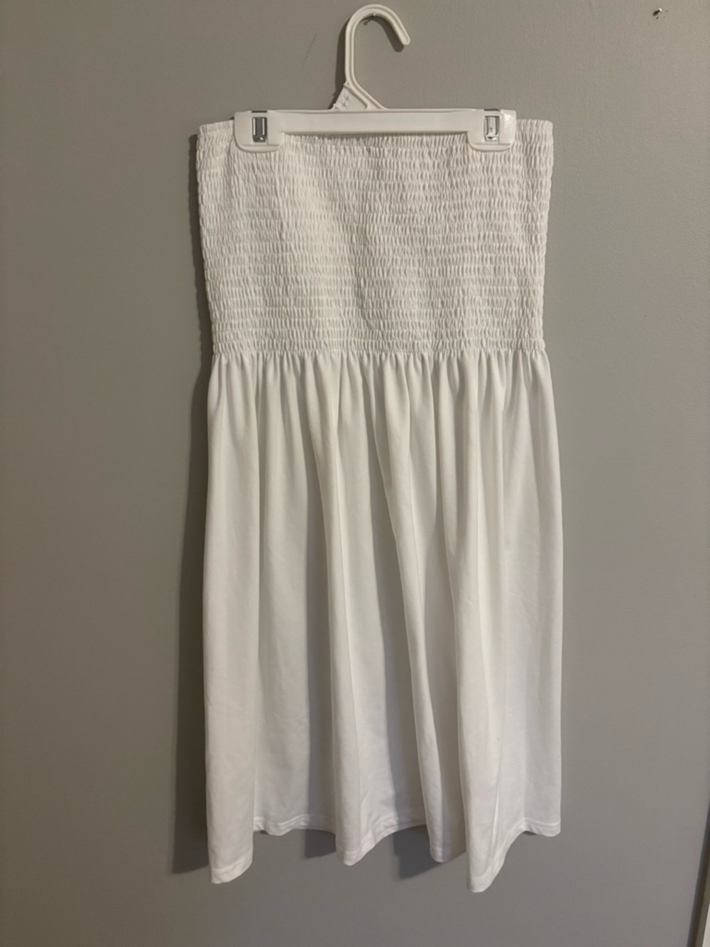 Amazon White Strapless Coverup